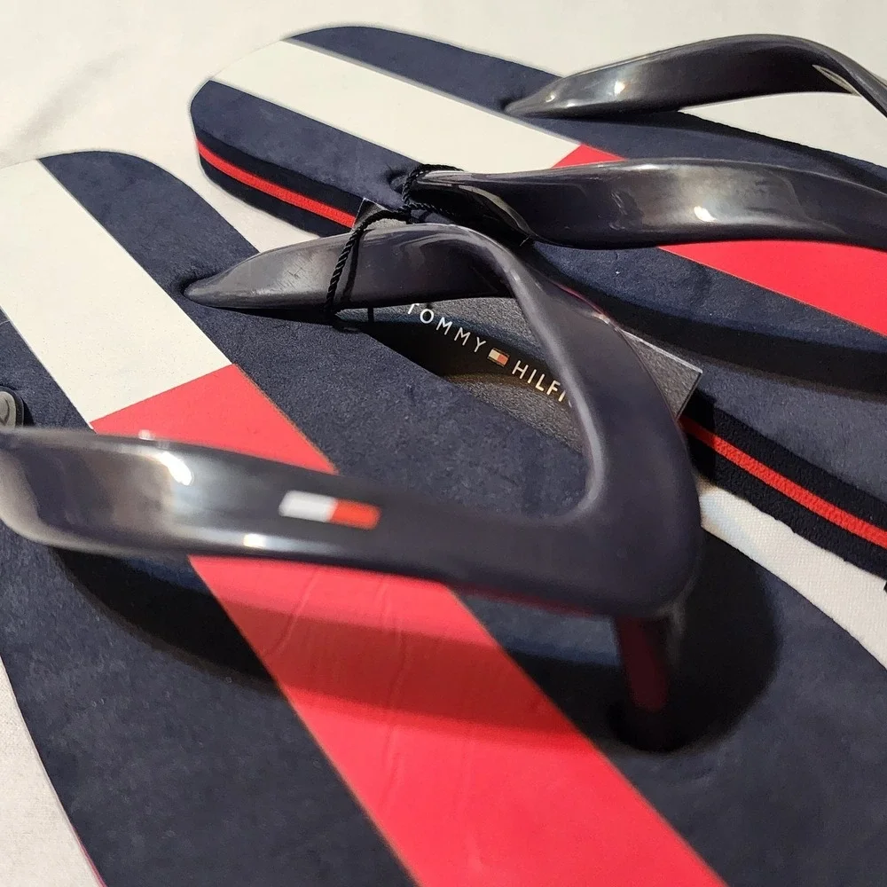 Tommy Hilfiger Boys Flip Flop Flag Sandals Size‎ XL